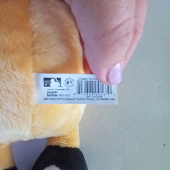 MLB Los Angeles LA Dodgers Hot Dog Plush Toy Mascot Stuffed Animal 2023 12 Inch - Picture 3 of 7